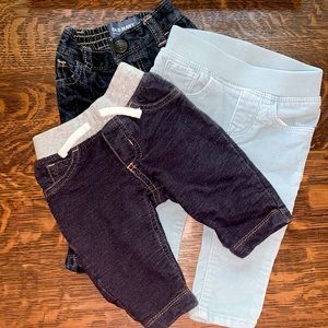 Old navy, Babygap, and Carter’s soft infant pants